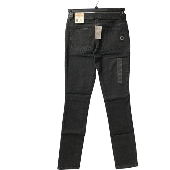 GUESS SARAH FIT LOW WAIST SKINNY BLACK JEANS‎ 24 NEW WITH TAG - Picture 6 of 9